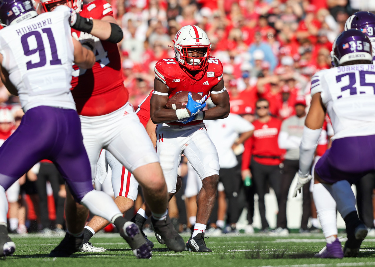 Johnson Emmett Johnson 2 2023 Nebraska vs Northwestern football